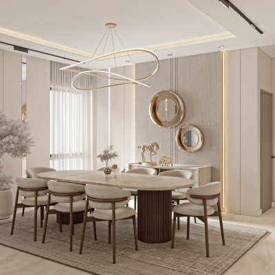 Caligaris Chair with Marmer Table